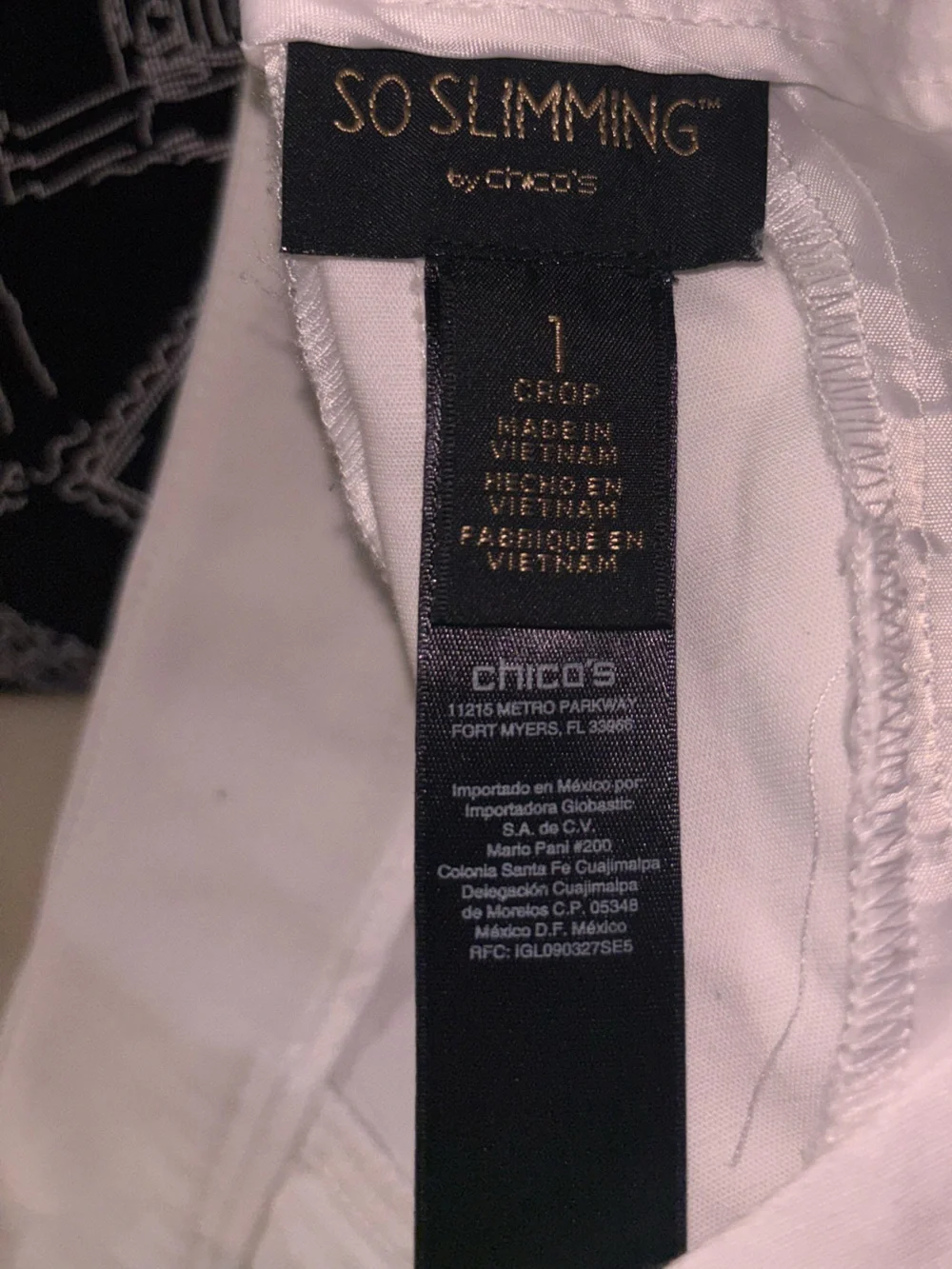 Chico's lot Colorful Mixed Tops & White capris Pants